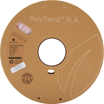 Polymaker PolyTerra PLA : Filamento para impressão 3D : 1,75 mm (1Kg) : Candy Pink