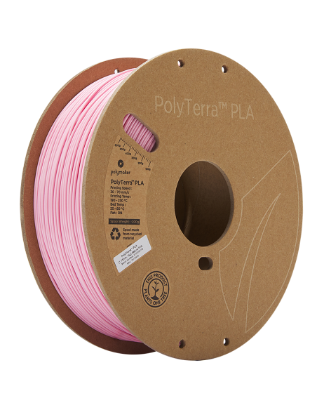 Polymaker PolyTerra PLA : Filamento para impressão 3D : 1,75 mm (1Kg) : Pink Sakura