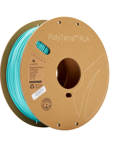 Polymaker PolyTerra PLA | Filamento para impressão 3D | 1,75 mm (1Kg) | Arctic Blue Grey