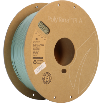 Polymaker PolyTerra PLA : Filament d'impression 3D : 1,75 mm (1Kg) : Vert éteint