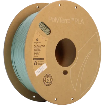 Polymaker PolyTerra PLA | Filamento para impresión 3D | 1,75 mm (1Kg) | Verde apagado