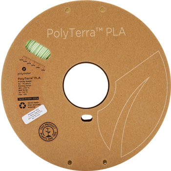 Polymaker PolyTerra PLA : Filamento para impressão 3D : 1,75 mm (1Kg) : Verde menta