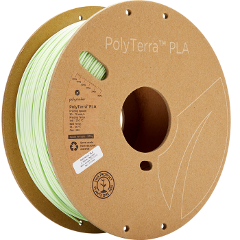 Polymaker PolyTerra PLA : Filamento para impressão 3D : 1,75 mm (1Kg) : Verde menta