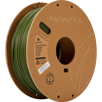 Polymaker PolyTerra PLA : Filament d'impression 3D : 1,75 mm (1Kg) : Vert foncé militaire