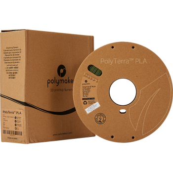 Polymaker PolyTerra PLA : Filament d'impression 3D : 1,75 mm (1Kg) : Vert foncé militaire