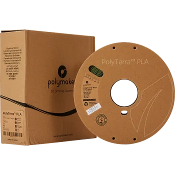 Polymaker PolyTerra PLA : Filament d'impression 3D : 1,75 mm (1Kg) : Vert foncé militaire