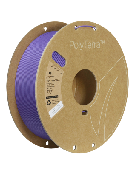 Polymaker PolyTerra PLA : Filament pour impression 3D : 1,75 mm (1Kg) : Violet indigo électrique