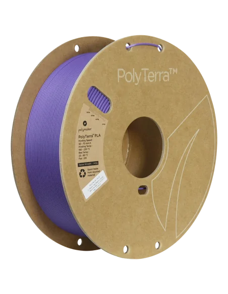 Polymaker PolyTerra PLA : Filament pour impression 3D : 1,75 mm (1Kg) : Violet indigo électrique