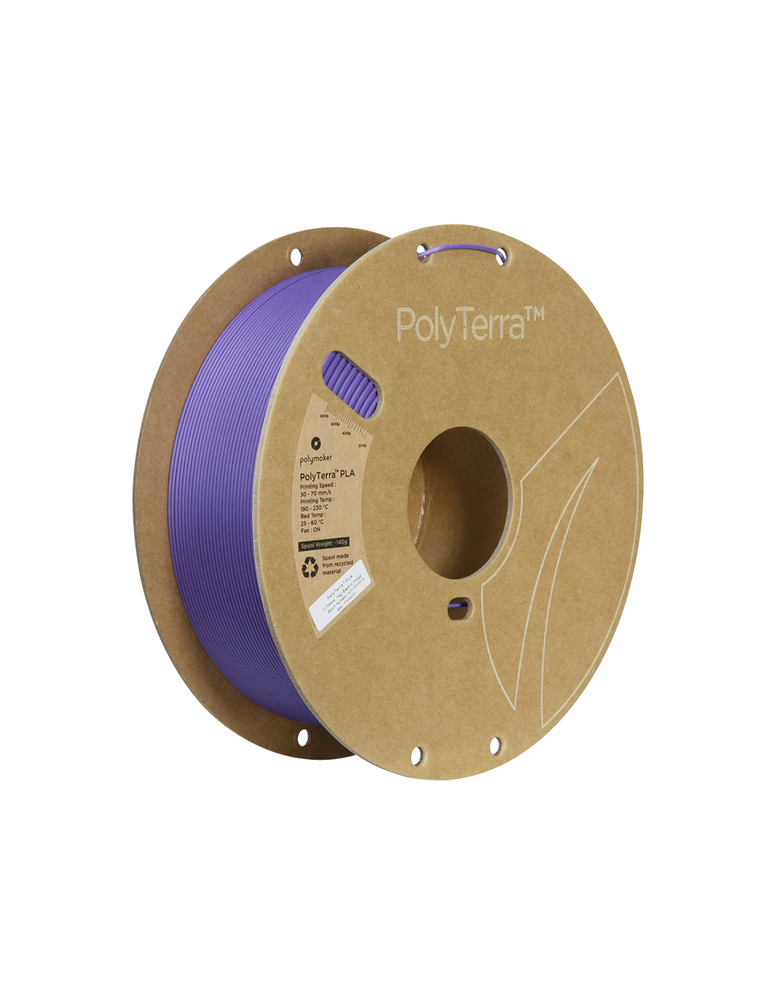 Polymaker PolyTerra PLA | 3D Printing Filament | 1,75 mm (1Kg) | Electric indigo violet