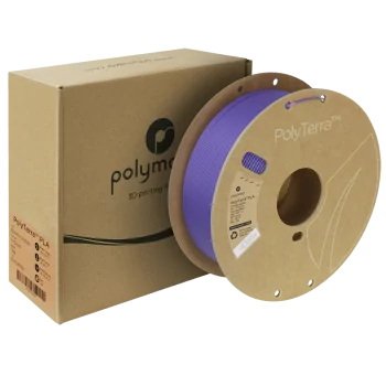 Polymaker PolyTerra PLA : Filament pour impression 3D : 1,75 mm (1Kg) : Violet indigo électrique