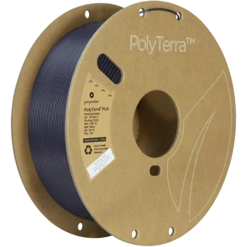 Polymaker PolyTerra PLA : Filamento para impressão 3D : 1,75 mm (1Kg) : Roxo militar