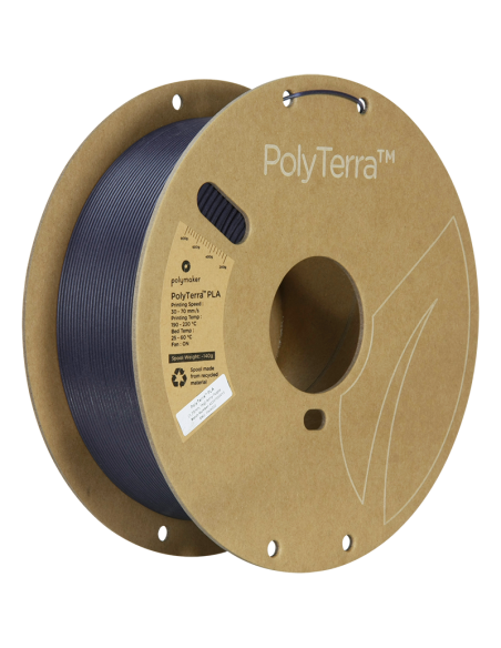 Polymaker PolyTerra PLA : Filamento para impressão 3D : 1,75 mm (1Kg) : Roxo militar