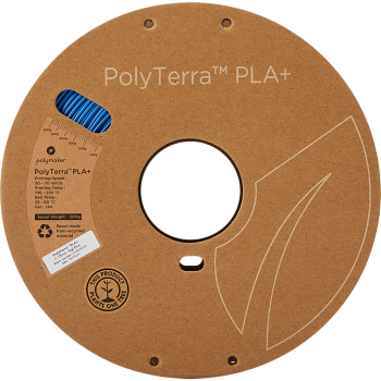 Polymaker PolyTerra PLA + : Filament pour impression 3D : 1,75 mm (1Kg) : Bleu