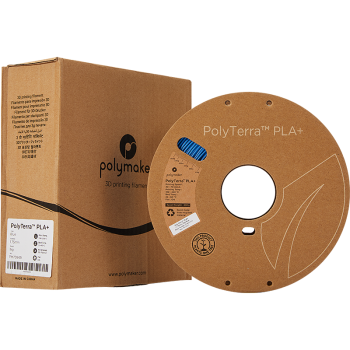 Polymaker PolyTerra PLA + : Filament pour impression 3D : 1,75 mm (1Kg) : Bleu