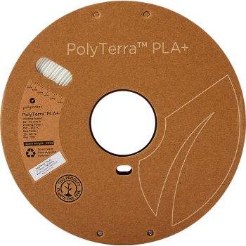 Polymaker PolyTerra PLA + | Filamento para impresión 3D | 1,75 mm (1Kg) | Blanco