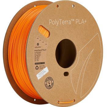 Polymaker PolyTerra PLA + | Filamento para impressão 3D | 1,75 mm (1Kg) | Laranja