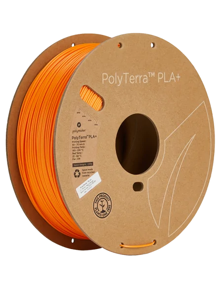 Polymaker PolyTerra PLA + | Filament d'impression 3D | 1,75 mm (1Kg) | Orange