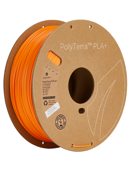 Polymaker PolyTerra PLA + | Filamento para impressão 3D | 1,75 mm (1Kg) | Laranja