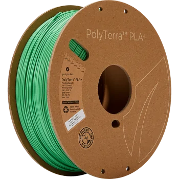 Polymaker PolyTerra PLA + : Filament pour impression 3D : 1,75 mm (1Kg) : Vert