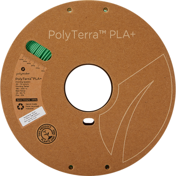 Polymaker PolyTerra PLA + : Filament pour impression 3D : 1,75 mm (1Kg) : Vert