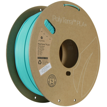 Polymaker PolyTerra PLA + : 3D printing filament : 1,75 mm (1Kg) : Turquoise blue