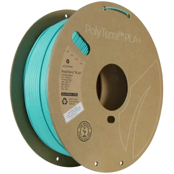 Polymaker PolyTerra PLA + : 3D printing filament : 1,75 mm (1Kg) : Turquoise blue