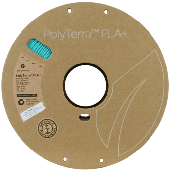 Polymaker PolyTerra PLA + | Filamento para impresión 3D | 1,75 mm (1Kg) | Azul turquesa