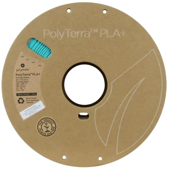 Polymaker PolyTerra PLA + : 3D printing filament : 1,75 mm (1Kg) : Turquoise blue