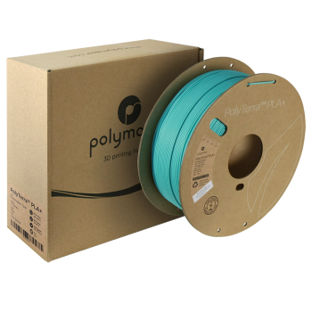 Polymaker PolyTerra PLA + : 3D printing filament : 1,75 mm (1Kg) : Turquoise blue