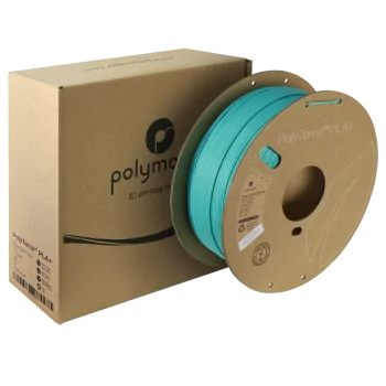 Polymaker PolyTerra PLA + : 3D printing filament : 1,75 mm (1Kg) : Turquoise blue