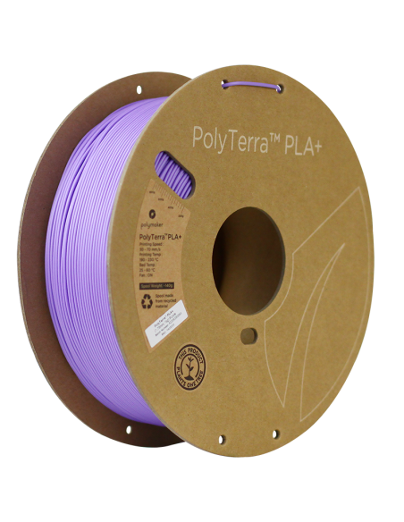 Polymaker PolyTerra PLA + | Filamento para impressão 3D | 1,75 mm (1Kg) | Violeta