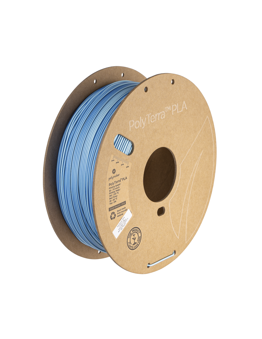 Polymaker Polyterra PLA Dual Color | 3D Printing Filament | 1.75 mm (1Kg) | Glacier blue (ice blue)