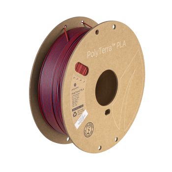 Polymaker Polyterra PLA Dual Colour : 3D-Druck Filament : 1,75 mm (1Kg) : Mixed Berry (rot-dunkelblau)