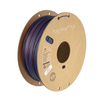 Polymaker Polyterra PLA Dual Colour : Filament pour impression 3D : 1,75 mm (1Kg) : Mixed Berry (rouge-bleu foncé)