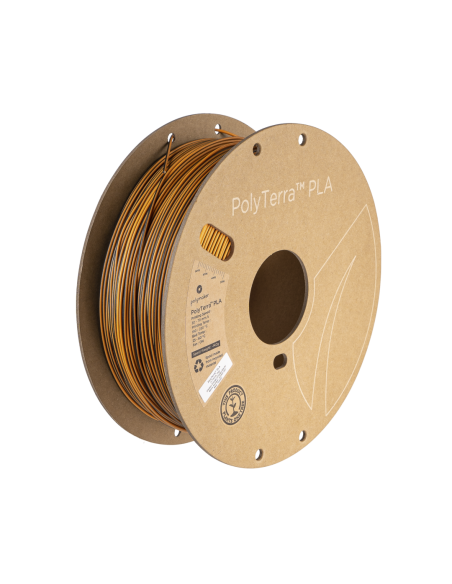 Polymaker Polyterra PLA Dual Color | 3D Printing Filament | 1,75 mm (1Kg) | Orange shade (orange-black)