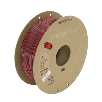 Polymaker Polyterra PLA Dual Color | Filamento para impresión 3D | 1,75 mm (1Kg) | Rojo sombra (negro-rojo)