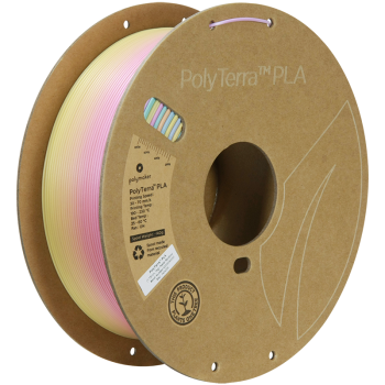 Polymaker Polyterra PLA Gradient : Filament pour Impression 3D : 1,75 mm (1Kg) : Pastel arc-en-ciel