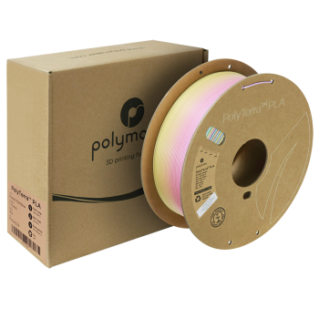 Polymaker Polyterra PLA Gradient : Filament pour Impression 3D : 1,75 mm (1Kg) : Pastel arc-en-ciel