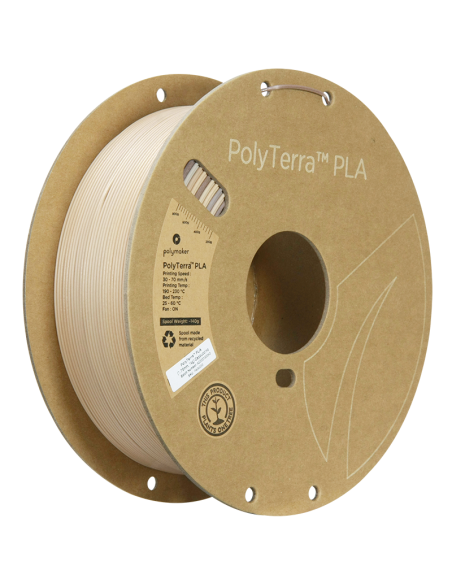 Polymaker Polyterra PLA Gradient | Filamento para impresión 3D | 1,75 mm (1Kg) | Beige Cappuccino