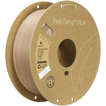 Polymaker Polyterra PLA Gradient : Filamento para impressão 3D : 1,75 mm (1Kg) : Castanho madeira