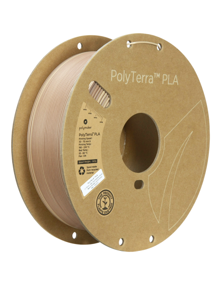 Polymaker Polyterra PLA Gradient : Filamento para impressão 3D : 1,75 mm (1Kg) : Castanho madeira