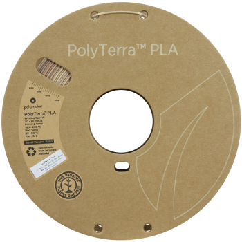 Polymaker Polyterra PLA Gradient : Filamento para impressão 3D : 1,75 mm (1Kg) : Castanho madeira