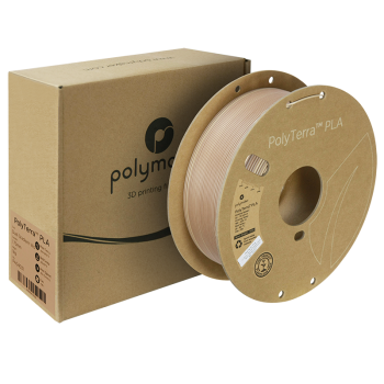 Polymaker Polyterra PLA Gradient : Filamento para impressão 3D : 1,75 mm (1Kg) : Castanho madeira