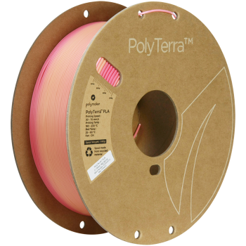 Polymaker Polyterra PLA Gradient : 3D-Druck Filament : 1,75 mm (1Kg) : Feder (rosa-pfirsich)