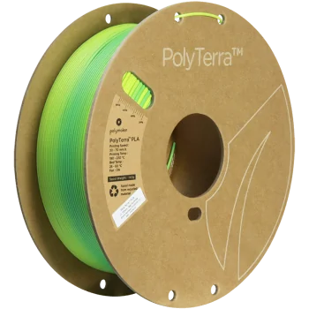 Polymaker Polyterra PLA Gradient : Filament pour Impression 3D : 1,75 mm (1Kg) : Eté (Jaune-bleu-turquoise)