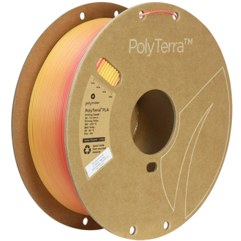 Polymaker Polyterra PLA Gradient : Filament pour Impression 3D : 1,75 mm (1Kg) : Automne (lave rouge-orange)