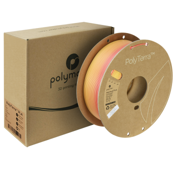 Polymaker Polyterra PLA Gradient : Filament pour Impression 3D : 1,75 mm (1Kg) : Automne (lave rouge-orange)