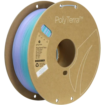 Polymaker Polyterra PLA Gradient : Filament pour Impression 3D : 1,75 mm (1Kg) : Hiver (bleu-glace-violet)