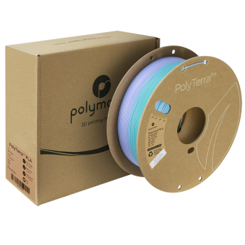 Polymaker Polyterra PLA Gradient : Filament pour Impression 3D : 1,75 mm (1Kg) : Hiver (bleu-glace-violet)