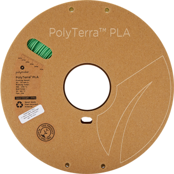 Polymaker PolyTerra PLA : Filamento para impressão 3D : 1,75 mm (1Kg) : Verde floresta